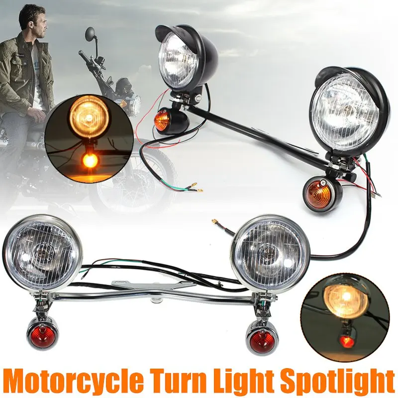 Universal 12V Motorcycle Headlight Passing Fog Light Lamp Black/Chorme For Honda Yamaha Kawasaki Suzuki Triump Cafe Racer
Universal 12V Motorcycle Headlight Passing Fog Light Lamp Black/Chorme For Honda Yamaha Kawasaki Suzuki Triump Cafe Racer