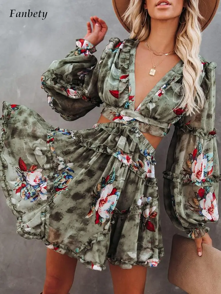 Ladies Graphic Print Hollow Out Party Dress Summer Puff Long Sleeves Beach Dress 2022 Women Deep V Neck Mesh Mini Dress Vestidos
Ladies Graphic Print Hollow Out Party Dress Summer Puff Long Sleeves Beach Dress 2022 Women Deep V Neck Mesh Mini Dress Vestidos