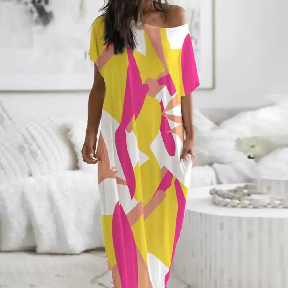 Elegant One Shoulder Short Sleeve Long Dresses for women 2022 Vintage Pattern Print Party Dress Women Casual Maxi Dress Vestido
Elegant One Shoulder Short Sleeve Long Dresses for women 2022 Vintage Pattern Print Party Dress Women Casual Maxi Dress Vestido