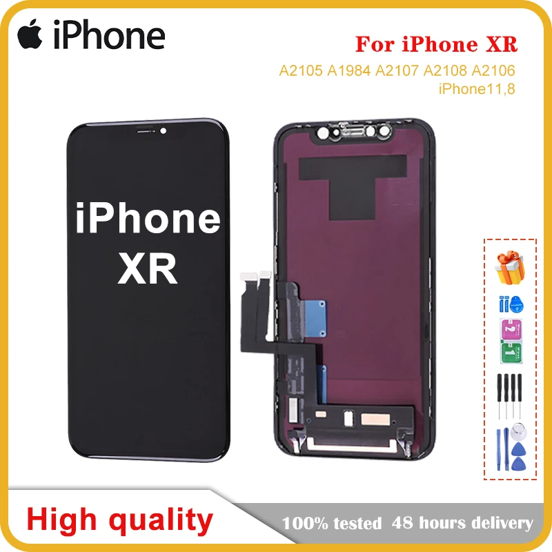 6.1" OLED 100% Tested LCD For iphone XR LCD Display Touch Screen Digitizer Assembly For iPhone XR LCD Screen Replacement
6.1" OLED 100% Tested LCD For iphone XR LCD Display Touch Screen Digitizer Assembly For iPhone XR LCD Screen Replacement