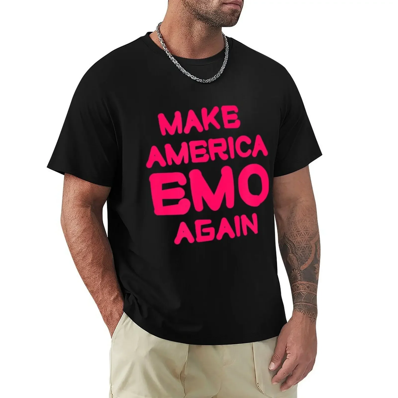 Make America Emo Again Bands Music Punk Rock Love Great футболка кавайная одежда корейская мода