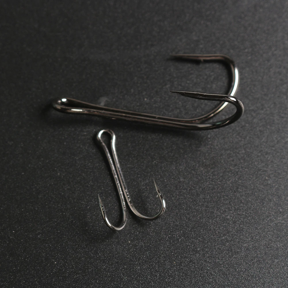 50pcs Saltwater Double Hook Dual High Carbon Steel Black Fishing Hooks 8#-1# Chicken Claw Thunder Frog Road Sub Bait VIB
50pcs Saltwater Double Hook Dual High Carbon Steel Black Fishing Hooks 8#-1# Chicken Claw Thunder Frog Road Sub Bait VIB