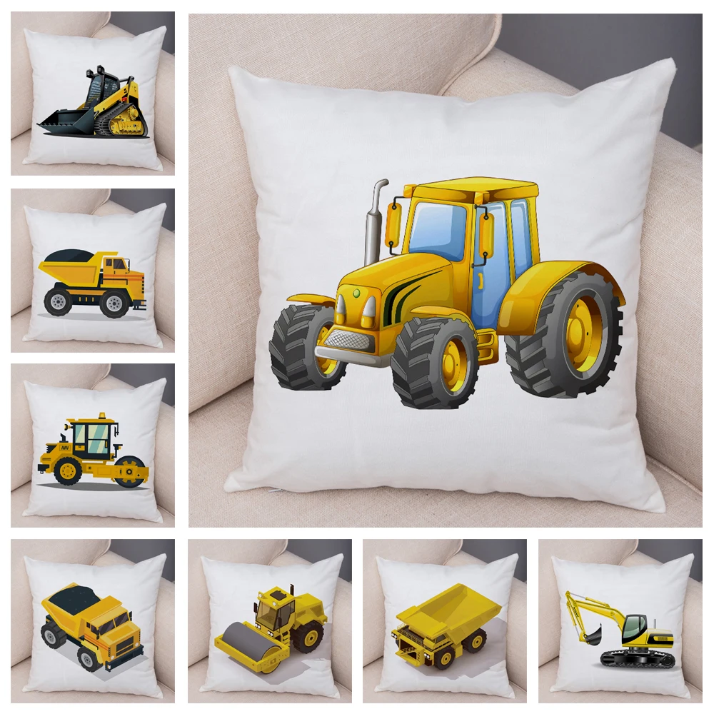 Cartoon Excavator Bulldozer Cushion Cover for Sofa Home Children Room Decor Car Toys Print Pillowcase Plush Pillow Case 45x45cm
Cartoon Excavator Bulldozer Cushion Cover for Sofa Home Children Room Decor Car Toys Print Pillowcase Plush Pillow Case 45x45cm