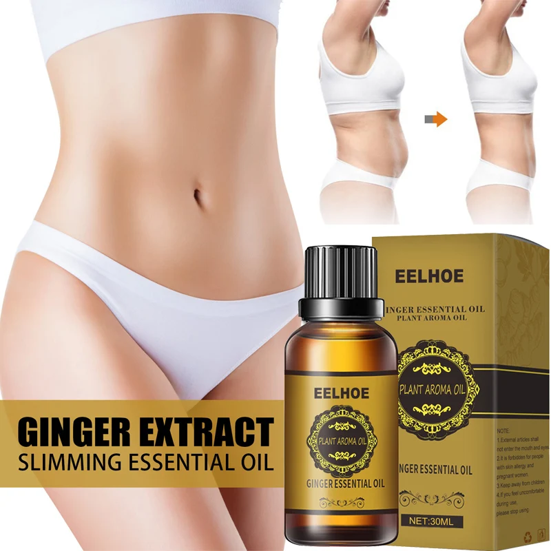 

Ginger Slimming Essential Oils Lose Weight Waist Fat Burning Firming Body Remove Cellulite Hair Scalp Care Massage Oils 30ml