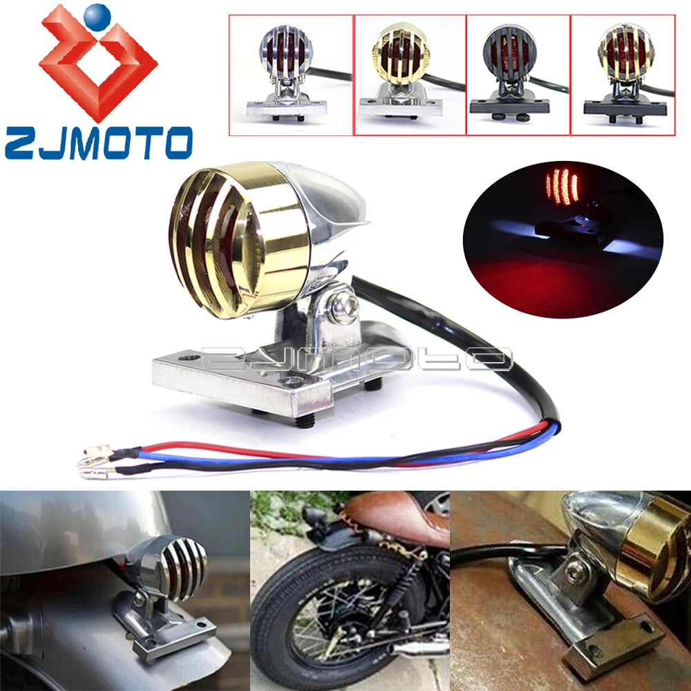 Motorcycle Retro LED Integrated Tail Light w/ License Plate Lamp For Harley Sportster Cafe Racer Bobber Custom Brake Taillight
Motorcycle Retro LED Integrated Tail Light w/ License Plate Lamp For Harley Sportster Cafe Racer Bobber Custom Brake Taillight