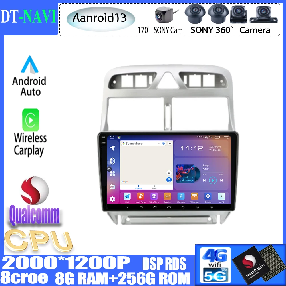Автомобильная Мультимедийная система Qualcomm Android13 для Peugeot 307, 307CC, 307SW, 2002-2013, с GPS, Wi-Fi
Автомобильная Мультимедийная система Qualcomm Android13 для Peugeot 307, 307CC, 307SW, 2002-2013, с GPS, Wi-Fi