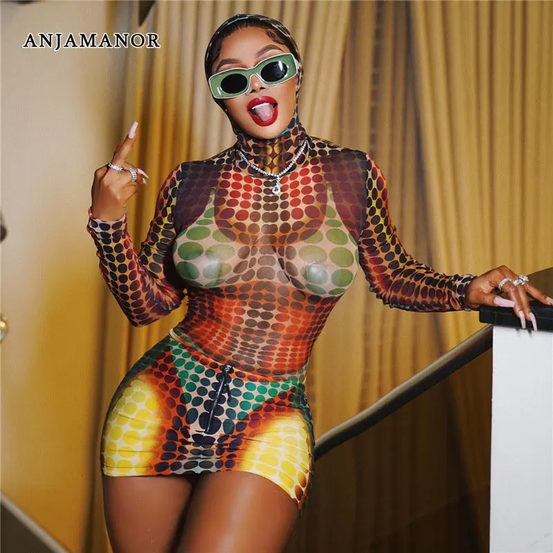 ANJAMANOR 3D Print Sexy 2 Piece Sets Women Outfit Clubwear See Through Mesh Top and Mini Skirt Y2k Baddie Matching Sets D96-CI19
ANJAMANOR 3D Print Sexy 2 Piece Sets Women Outfit Clubwear See Through Mesh Top and Mini Skirt Y2k Baddie Matching Sets D96-CI19