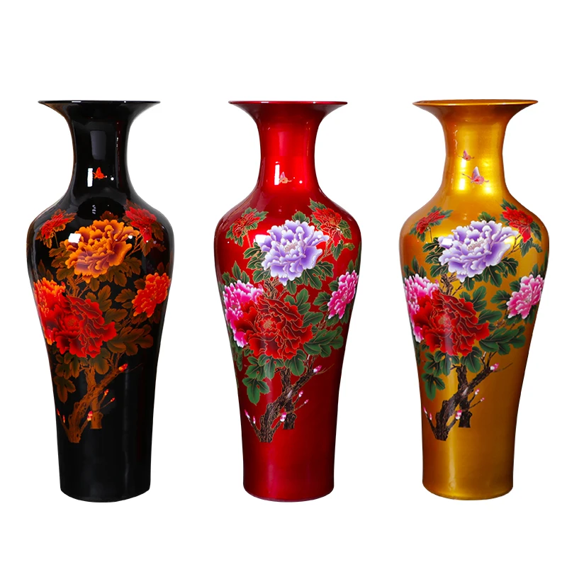 Professional Ceramic Floor Large Vase Large High Porcelain Bottle Chinese Household Living Room Hotel Decoration And Ornaments
Professional Ceramic Floor Large Vase Large High Porcelain Bottle Chinese Household Living Room Hotel Decoration And Ornaments