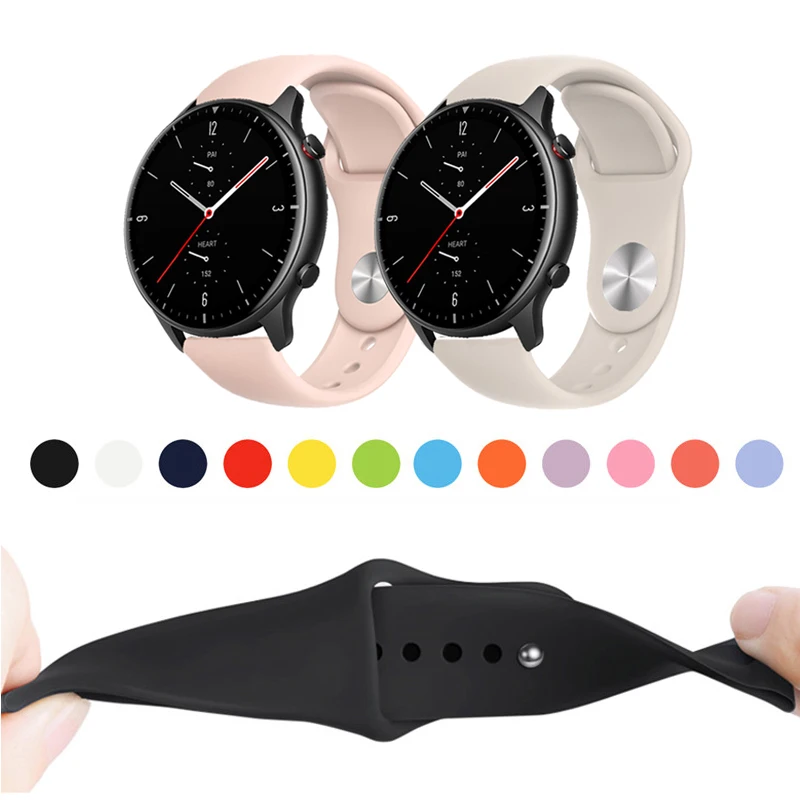 Силиконовый ремешок для Huami Amazfit GTR 2 3 4 42 мм 47 мм GTR2 GTR 2E GTR3 Pro, мягкий ремешок для часов
Силиконовый ремешок для Huami Amazfit GTR 2 3 4 42 мм 47 мм GTR2 GTR 2E GTR3 Pro, мягкий ремешок для часов