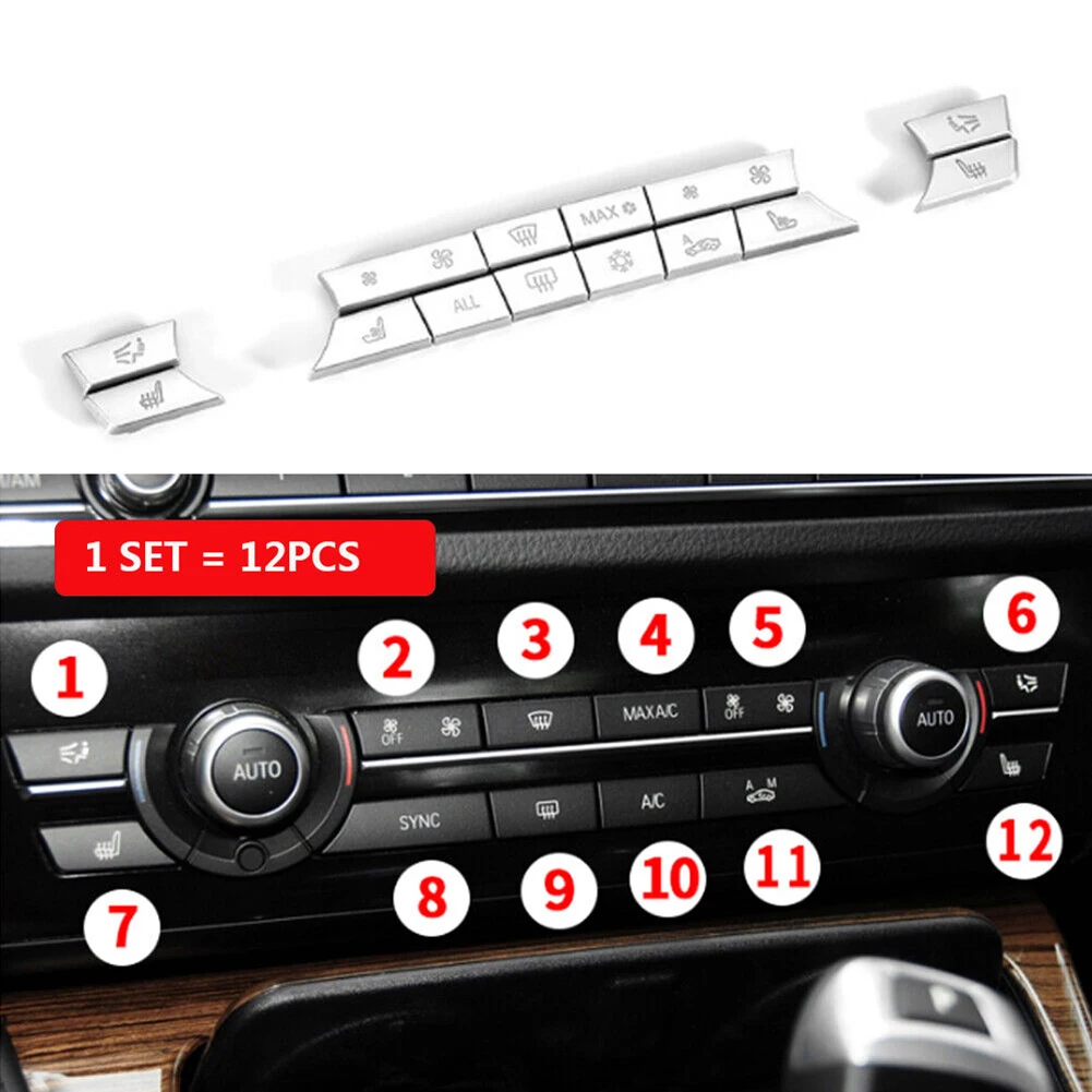 12pcs Button Sticker Button Cover Decoration For 5 Series GT F07 (2011-2017) Air Conditioning Durable For
12pcs Button Sticker Button Cover Decoration For 5 Series GT F07 (2011-2017) Air Conditioning Durable For
