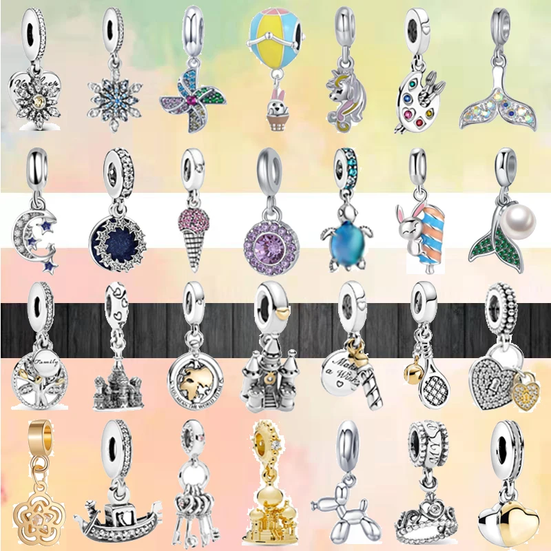 Snowflake Pinwheel Star Heart Mermaid Tail Pendant Beads Fit Original Pandora Charms Silver Color Bracelet DIY Women Jewelry 
Snowflake Pinwheel Star Heart Mermaid Tail Pendant Beads Fit Original Pandora Charms Silver Color Bracelet DIY Women Jewelry