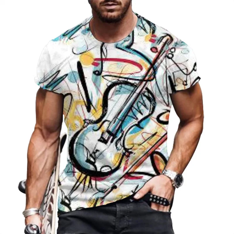 2022 summer new men's short sleeved casual sports t-shirt men's T-shirt hip hop 3D printed Youth Sports Top
2022 summer new men's short sleeved casual sports t-shirt men's T-shirt hip hop 3D printed Youth Sports Top