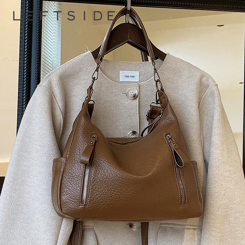 LEFTSIDE Retro Solid Color Shoulder Bags for Women Tote Bag 2023 Winter PU Leather Lady Travel Vintage Handbags and Purses
LEFTSIDE Retro Solid Color Shoulder Bags for Women Tote Bag 2023 Winter PU Leather Lady Travel Vintage Handbags and Purses