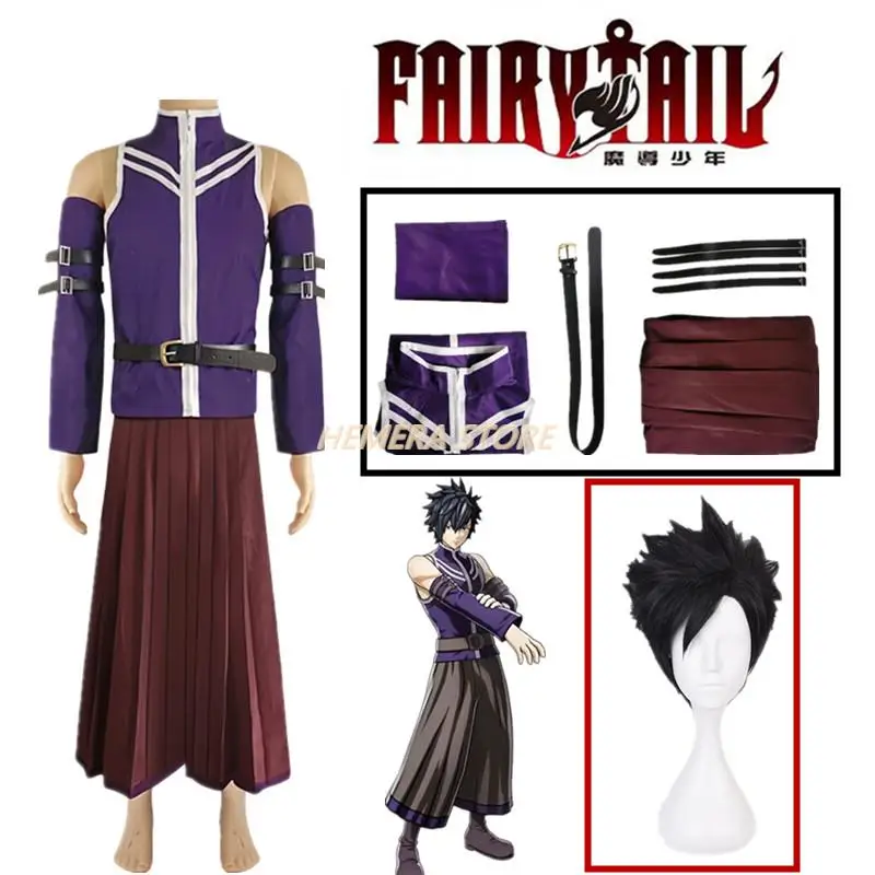 Anime Cosplay Fairy Tail Cosplay Costume Clothing Gray Fullbuster Cosplay Coat Skirt Accessories Wig Halloween Cosplay Role Play 
Anime Cosplay Fairy Tail Cosplay Costume Clothing Gray Fullbuster Cosplay Coat Skirt Accessories Wig Halloween Cosplay Role Play