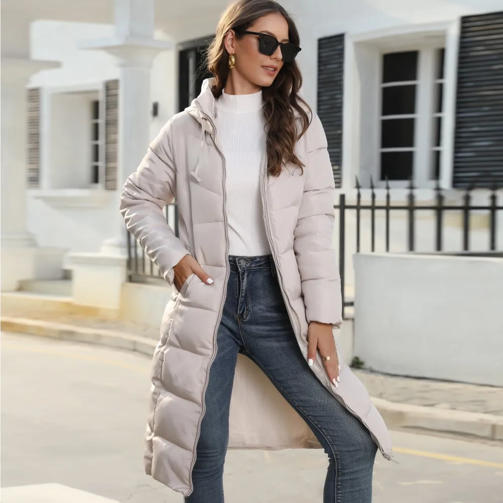 Winter hooded women's cotton jacket Women's medium long slim cotton jacket Warm down cotton jacket Women's coat
Winter hooded women's cotton jacket Women's medium long slim cotton jacket Warm down cotton jacket Women's coat