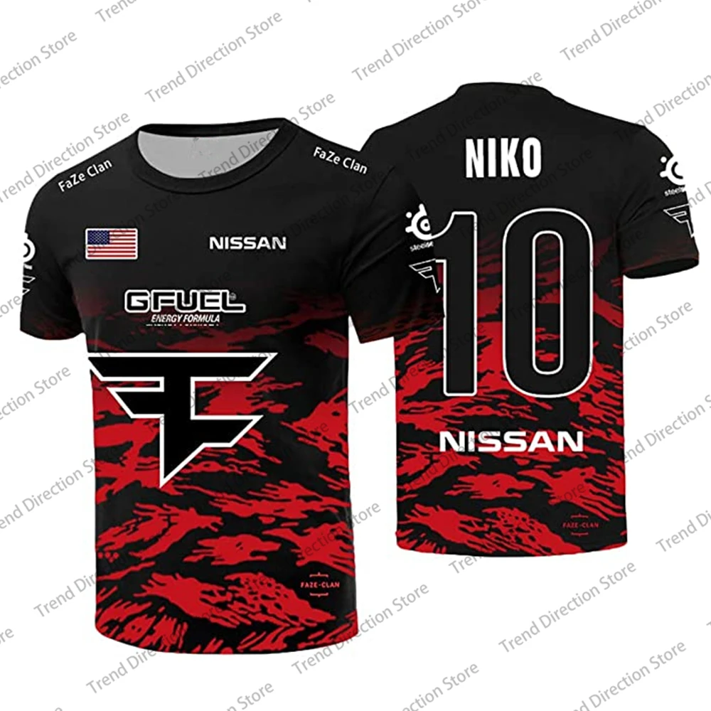2022 Casual CSGO E-sports jersey Faze Team Spring G2 E-sports Custom ID Name Number Flag T-shirt Men's T-shirt Nicole Shirt Cosp
2022 Casual CSGO E-sports jersey Faze Team Spring G2 E-sports Custom ID Name Number Flag T-shirt Men's T-shirt Nicole Shirt Cosp