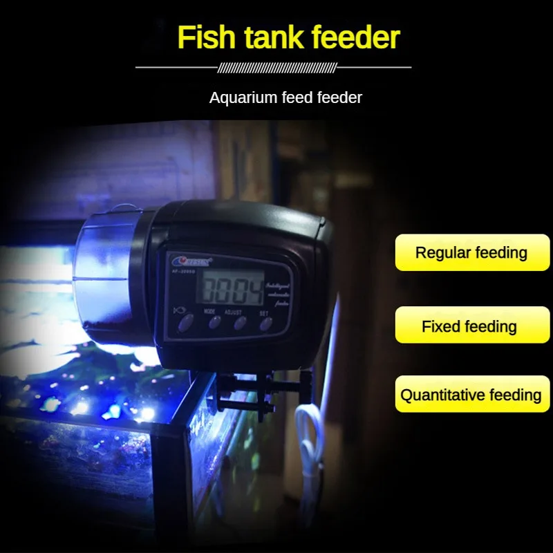 Fish Tank Feeder Timing Automatic Feeder Aquarium Feed Intelligent Feeder Large-Capacity Ornamental Fish Feeder
Fish Tank Feeder Timing Automatic Feeder Aquarium Feed Intelligent Feeder Large-Capacity Ornamental Fish Feeder