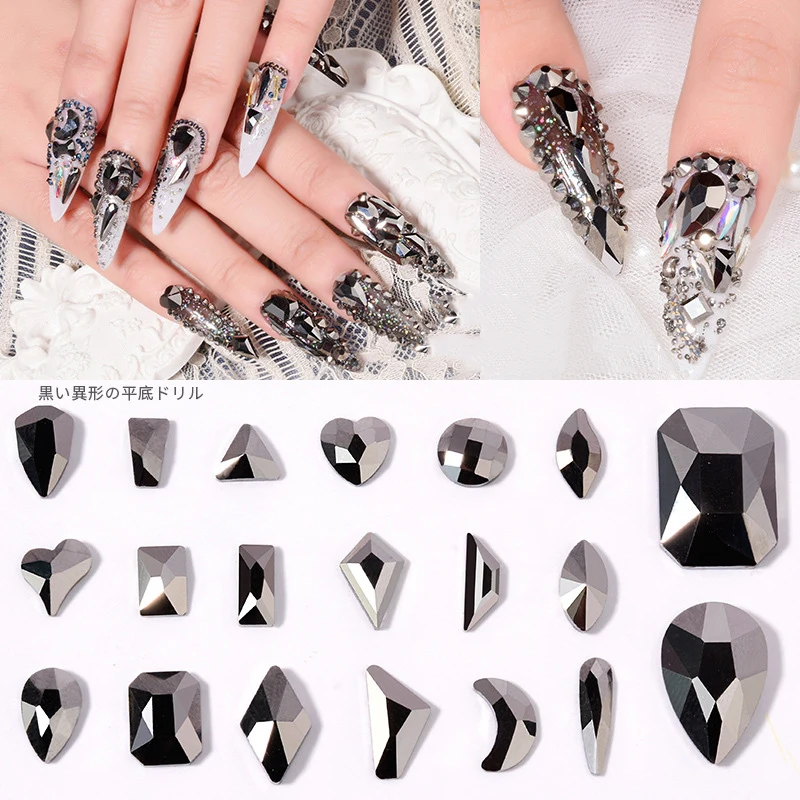 Rhineston Nail 8pcs/lot 3d Charms For Nails Black Love Moon Fashion Design For Nail Decoration Nail Supplies For Professionals
Rhineston Nail 8pcs/lot 3d Charms For Nails Black Love Moon Fashion Design For Nail Decoration Nail Supplies For Professionals