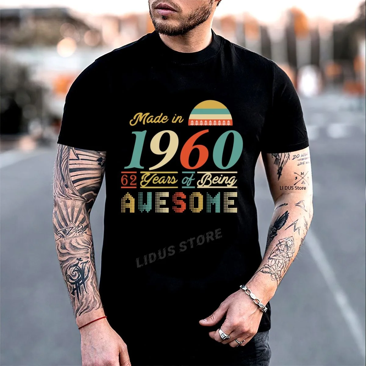 Made In 1960 62 Years Of Being Awesome 62th Birthday Gift T-Shirt Clothing Graphics Tshirt Sweatshirt undershirt Unisex Shirt
Made In 1960 62 Years Of Being Awesome 62th Birthday Gift T-Shirt Clothing Graphics Tshirt Sweatshirt undershirt Unisex Shirt