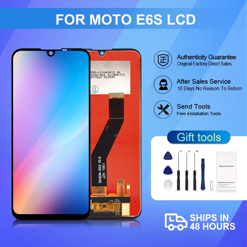 For Moto E6S 2020 LCD Replacement For Motorola E6S Display XT2053-1 Screen Touch Digitizer Assembly Free Shipping
For Moto E6S 2020 LCD Replacement For Motorola E6S Display XT2053-1 Screen Touch Digitizer Assembly Free Shipping