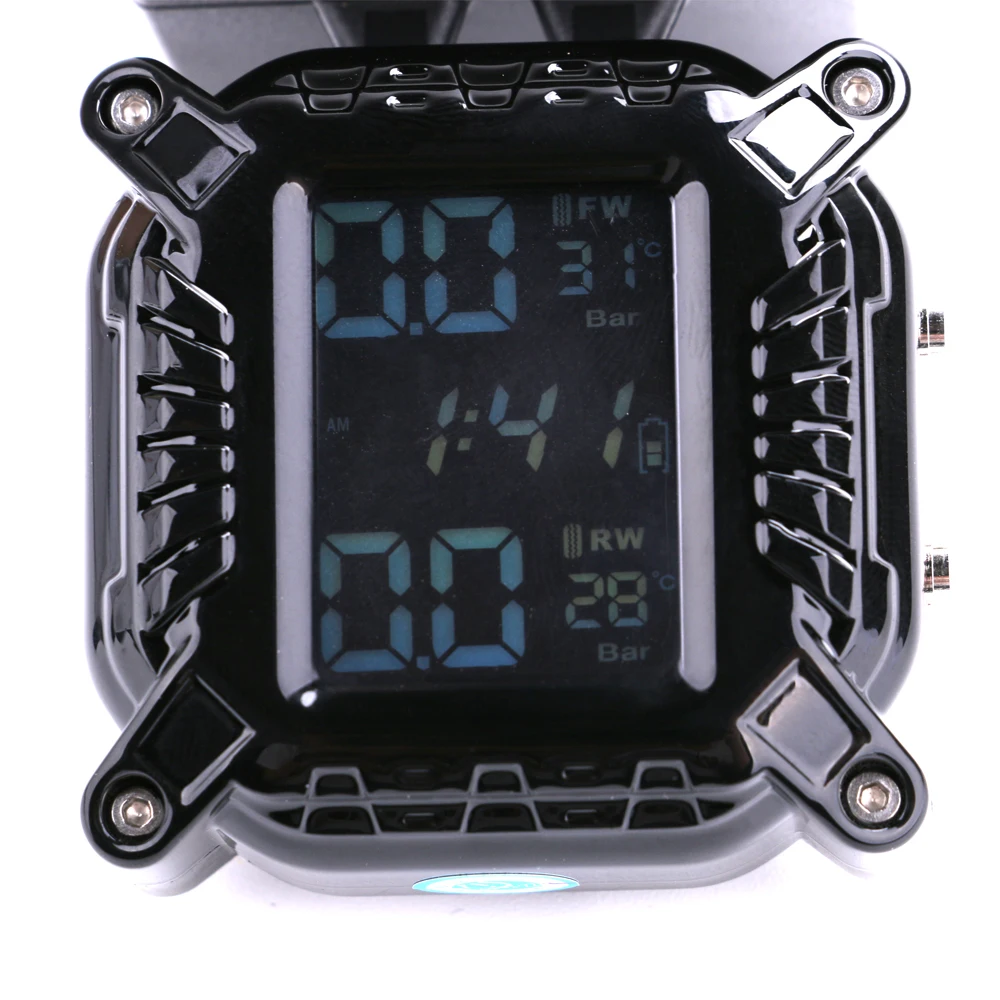 2022 Motorcycle Tire Pressure Monitor External Solar Charging Waterproof LCD Display Alarm System Easy to Install Accessories
2022 Motorcycle Tire Pressure Monitor External Solar Charging Waterproof LCD Display Alarm System Easy to Install Accessories