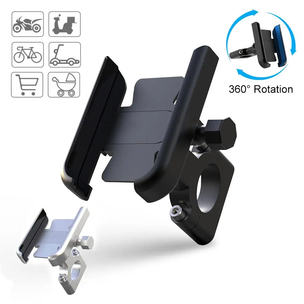 Bicycle Phone Holder CNC Motorcycle Handlebar Mobile Phone Clips Aluminum Alloy 360° Rotation MTB Road Bike Mount Accessories
Bicycle Phone Holder CNC Motorcycle Handlebar Mobile Phone Clips Aluminum Alloy 360° Rotation MTB Road Bike Mount Accessories
