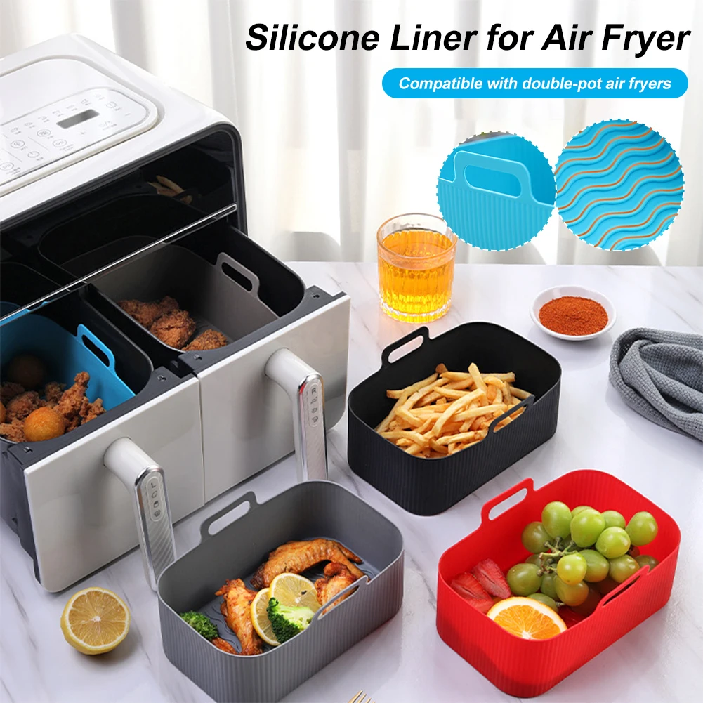 Reusable Air Fryer Silicone Pot Oven Baking Tray Rectangular Air Fryers Oven Baking Tray Air Fryer Basket Liner Kitchen Tools
Reusable Air Fryer Silicone Pot Oven Baking Tray Rectangular Air Fryers Oven Baking Tray Air Fryer Basket Liner Kitchen Tools