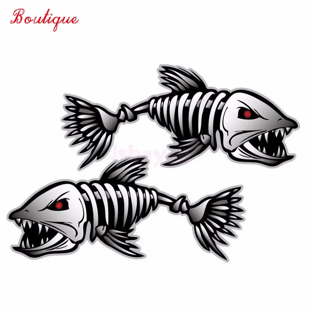 2 pieces of skeleton fishbone l kayak fishing car vehicle accessories waterproof cover scratch Vinyl Sticker PVC
2 pieces of skeleton fishbone l kayak fishing car vehicle accessories waterproof cover scratch Vinyl Sticker PVC