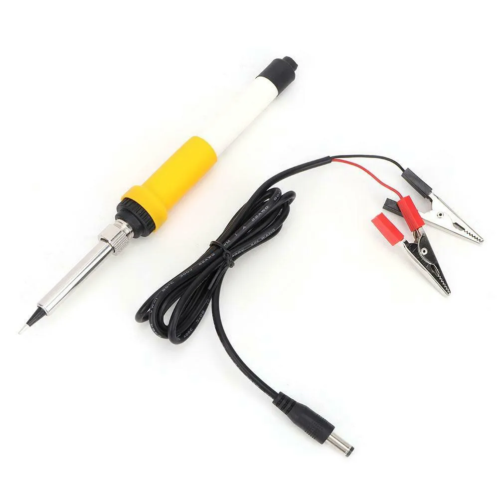 40W Electric Soldering Iron Auto Portable Powered Wiring Repair Ceramic Heating Core Clip DC 12V For Soldering
40W Electric Soldering Iron Auto Portable Powered Wiring Repair Ceramic Heating Core Clip DC 12V For Soldering