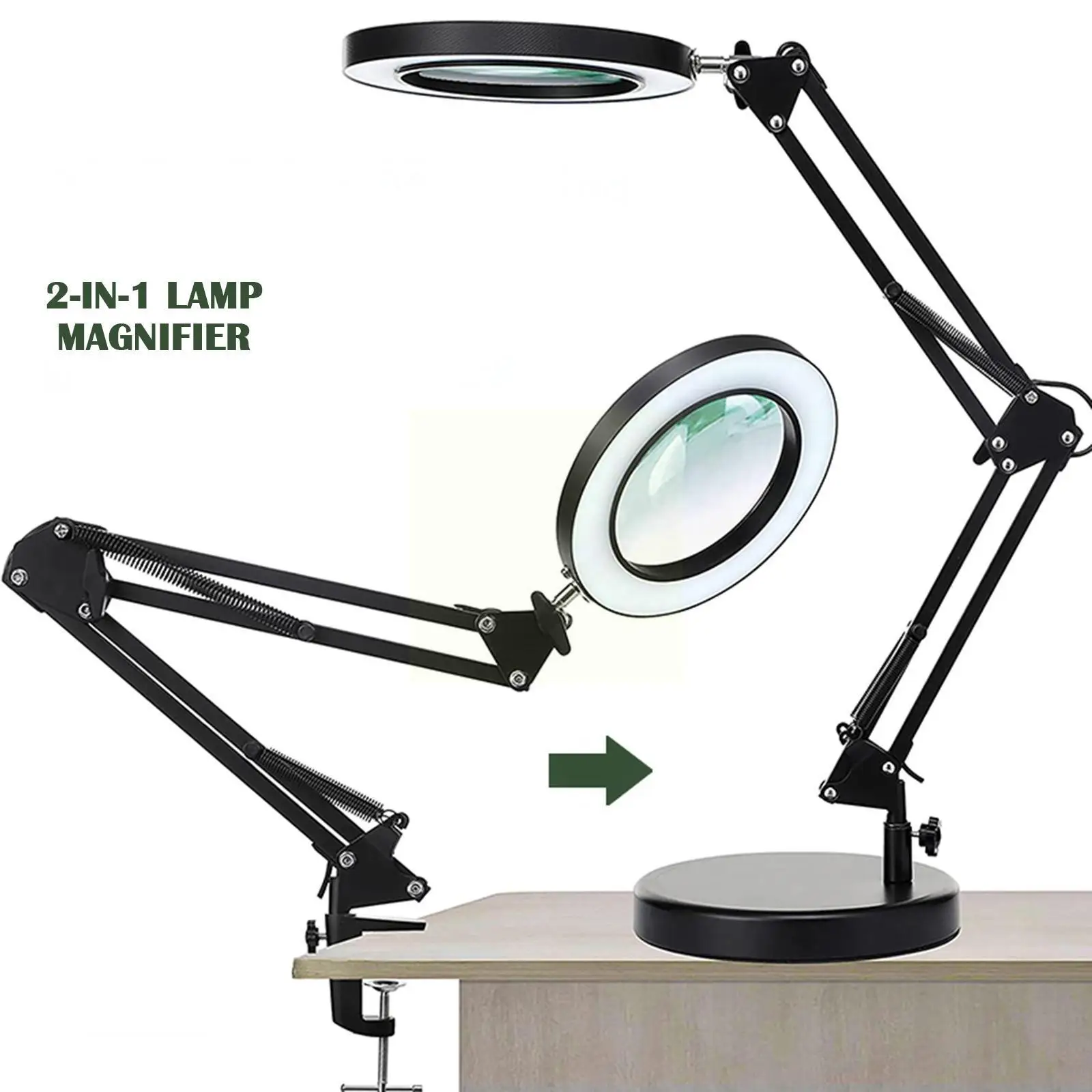 2 In1 Multi-function Reading Desktop Magnifying Glass Embroidery Point Line Equipment Maintenance Eyebrow Tool Drilling W0d3
2 In1 Multi-function Reading Desktop Magnifying Glass Embroidery Point Line Equipment Maintenance Eyebrow Tool Drilling W0d3