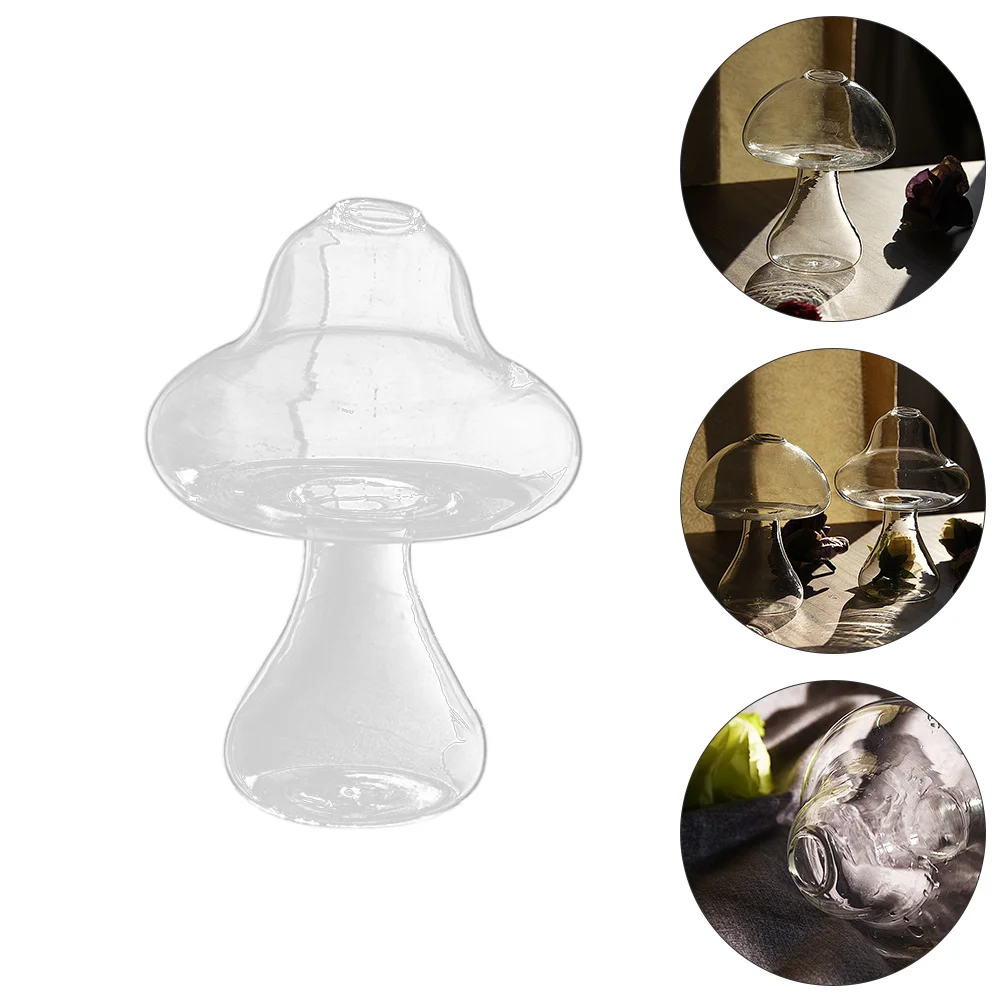 2 Pcs Mushroom Flower Pot Air Glass Holder Bulb Planter Vase Glass Terrarium Planter Tabletop Glass Planter
2 Pcs Mushroom Flower Pot Air Glass Holder Bulb Planter Vase Glass Terrarium Planter Tabletop Glass Planter