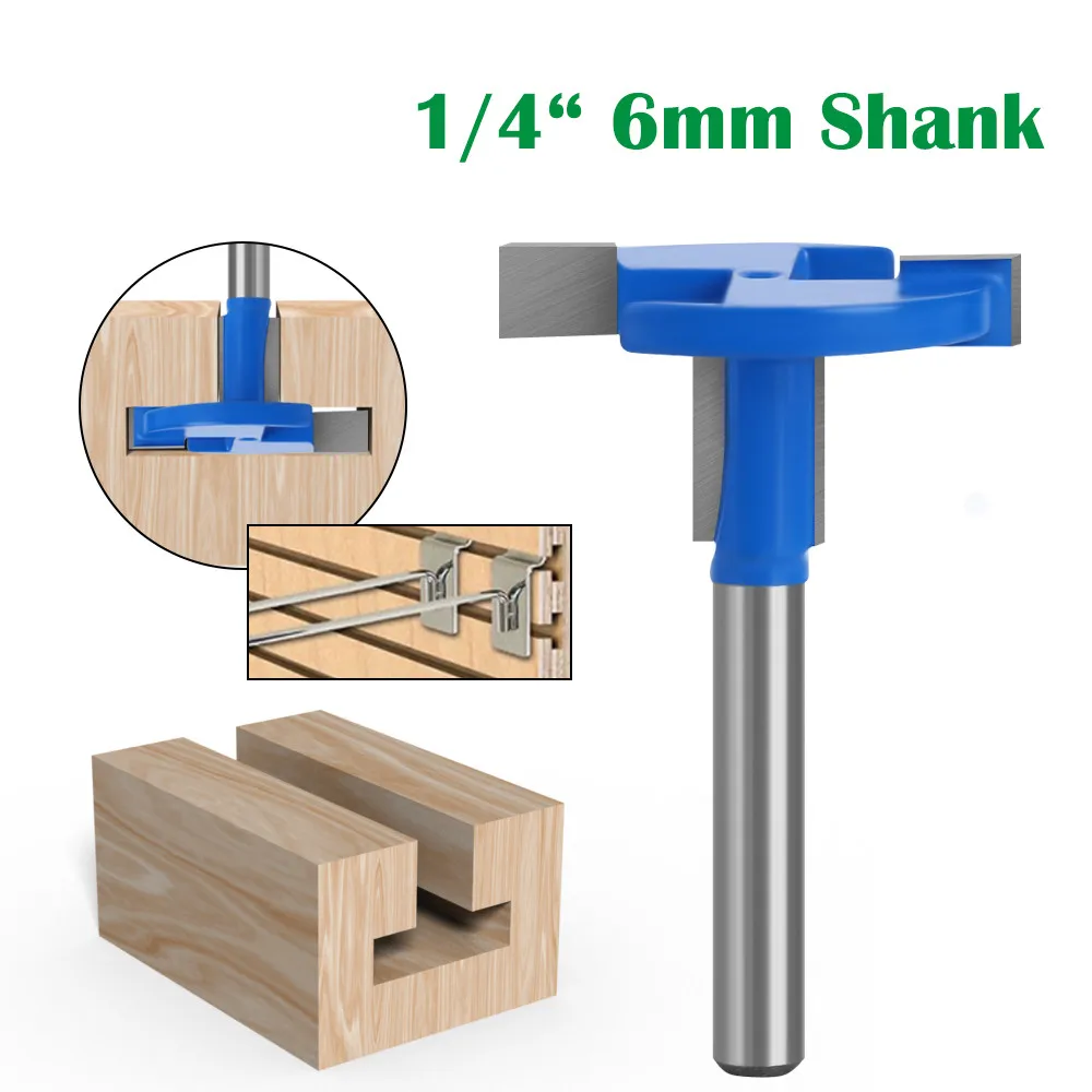 1Pc 1/4 6mm Shank T-Shaped Jointing Slotting Cutter T-Track Slotting T-Slot Wood Router Bit Milling Cutters For Woodworking Tool
1Pc 1/4 6mm Shank T-Shaped Jointing Slotting Cutter T-Track Slotting T-Slot Wood Router Bit Milling Cutters For Woodworking Tool