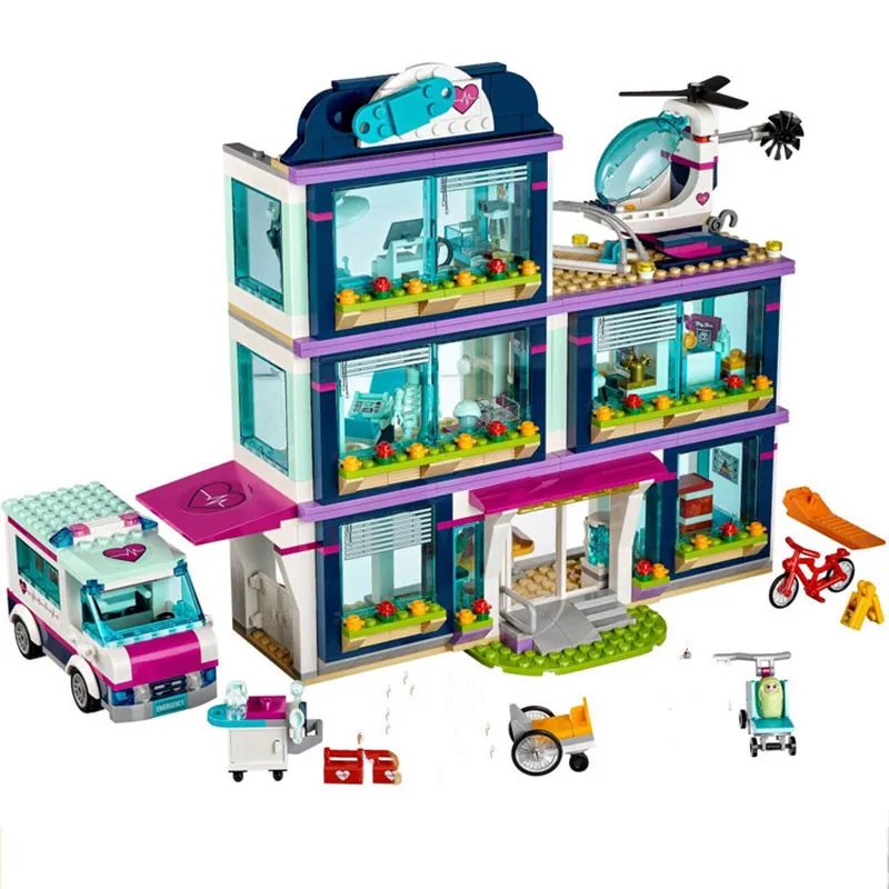 932Pcs City Heartlake Hospital Building Blocks Bricks Friends Serise Compatible Lepininglys Friends 41318 Grils Toys Kids Gifts
932Pcs City Heartlake Hospital Building Blocks Bricks Friends Serise Compatible Lepininglys Friends 41318 Grils Toys Kids Gifts