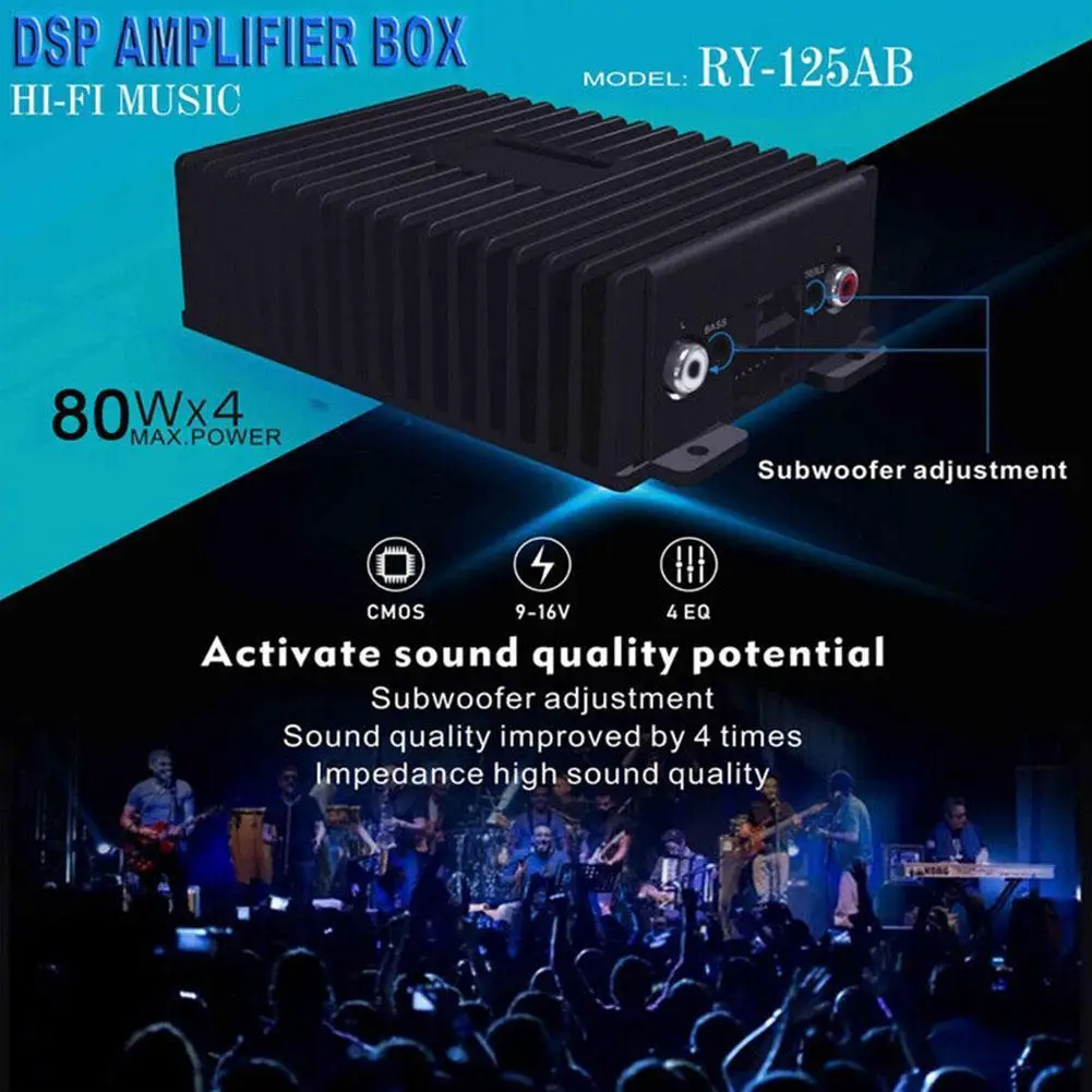 1pcs Car Audio Modified Android Special Four-way DSP Car Power Amplifier Lightweight Aluminum Shell Good Heat Dissipation
1pcs Car Audio Modified Android Special Four-way DSP Car Power Amplifier Lightweight Aluminum Shell Good Heat Dissipation