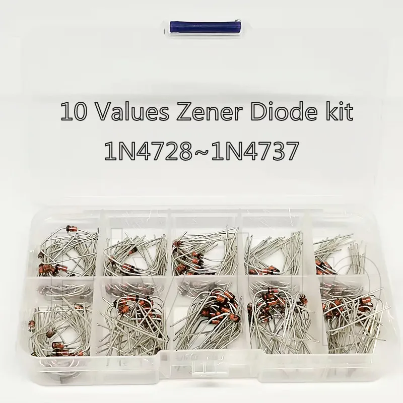 10 Values Zener Diode kit 1n4728~1n4737 1W 1n4728a/4729a/4730a/4731a/4732a/4733a/4734a/4735a/4736a/4737a
10 Values Zener Diode kit 1n4728~1n4737 1W 1n4728a/4729a/4730a/4731a/4732a/4733a/4734a/4735a/4736a/4737a