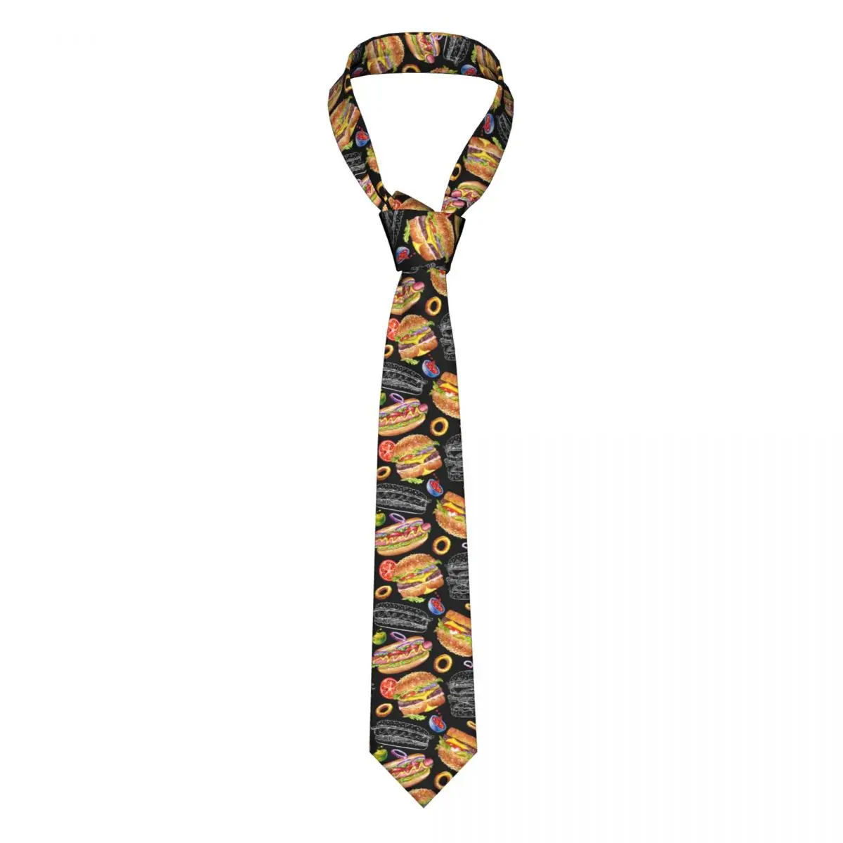 Hamburgers Hot Dogs And Onion Rings Necktie Men Skinny Polyester 8 cm Wide Neck Tie for Men Accessories Cravat Gift
Hamburgers Hot Dogs And Onion Rings Necktie Men Skinny Polyester 8 cm Wide Neck Tie for Men Accessories Cravat Gift