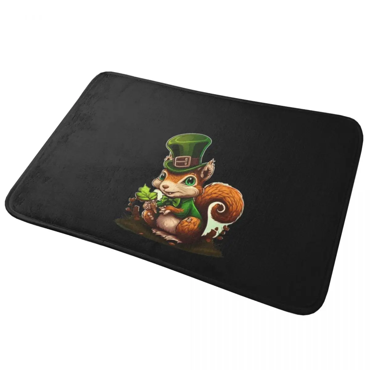 Leprechaun Squirrel Shamrock Doormat Non-slip Super Absorbent Bath Mats Home Entrance Rugs Kitchen Living Room Carpet Footpad
Leprechaun Squirrel Shamrock Doormat Non-slip Super Absorbent Bath Mats Home Entrance Rugs Kitchen Living Room Carpet Footpad