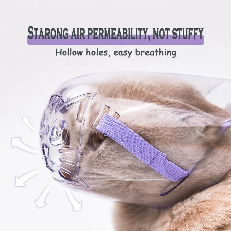 

Breathable Pet Safety Muzzle,Anti-Bite Cat Mouth Cover,Small Dogs Stop Barking Chew Mask For kitten Puppy Pet grooming supplies