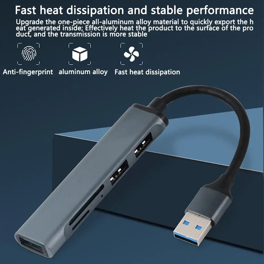 USB-разветвитель 5 в 1, USB 3,0, разветвитель, разветвитель с несколькими портами, док-станция из алюминиевого сплава, аксессуары для компьютера Air...
USB-разветвитель 5 в 1, USB 3,0, разветвитель, разветвитель с несколькими портами, док-станция из алюминиевого сплава, аксессуары для компьютера Air...