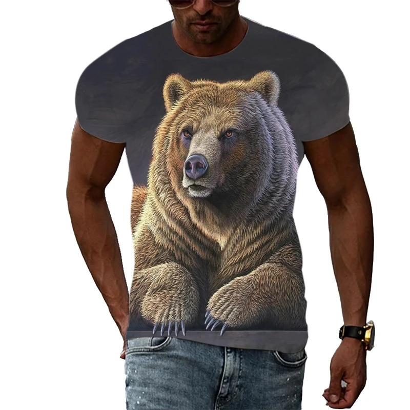 2022 summer fashion animal men's T-shirt 3D print polar bear hip hop o-neck family short sleeve fashion street large shirt
2022 summer fashion animal men's T-shirt 3D print polar bear hip hop o-neck family short sleeve fashion street large shirt