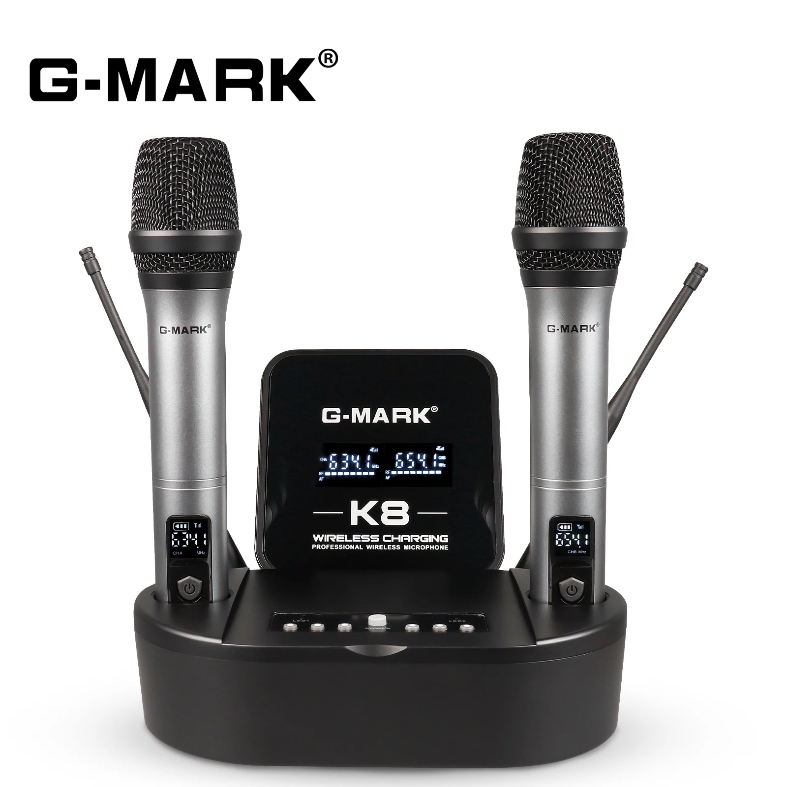 Wireless Mic G-MARK K8 UHF Karaoke Microphone With Lithium Battery For Stage Party Show Church Wedding Teaching
Wireless Mic G-MARK K8 UHF Karaoke Microphone With Lithium Battery For Stage Party Show Church Wedding Teaching