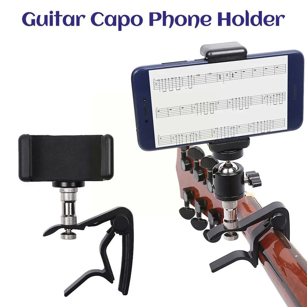 Guitar Phone Holder Smartphone Hold Clip Adjustable Bass Capo Holder Head Ukulele Phone Guitar Mount B3L1
Guitar Phone Holder Smartphone Hold Clip Adjustable Bass Capo Holder Head Ukulele Phone Guitar Mount B3L1