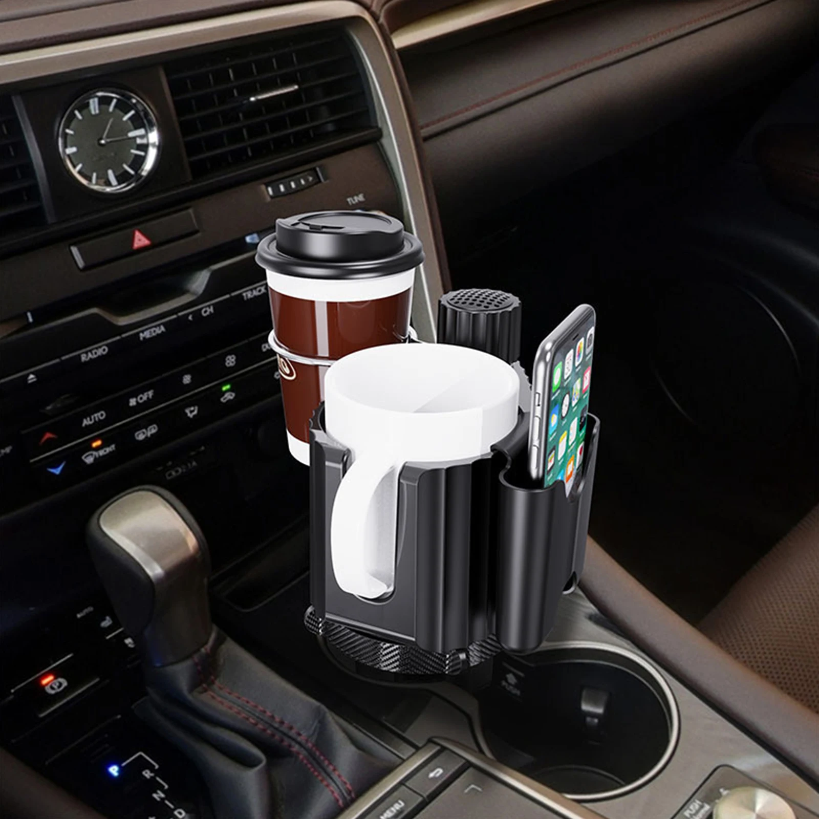 4 In 1 Multifunctional Adjustable Car Cup Holder Expander Adapter Base Tray Car Drink Cup Bottle Holder AUTO Car Stand Organizer
4 In 1 Multifunctional Adjustable Car Cup Holder Expander Adapter Base Tray Car Drink Cup Bottle Holder AUTO Car Stand Organizer