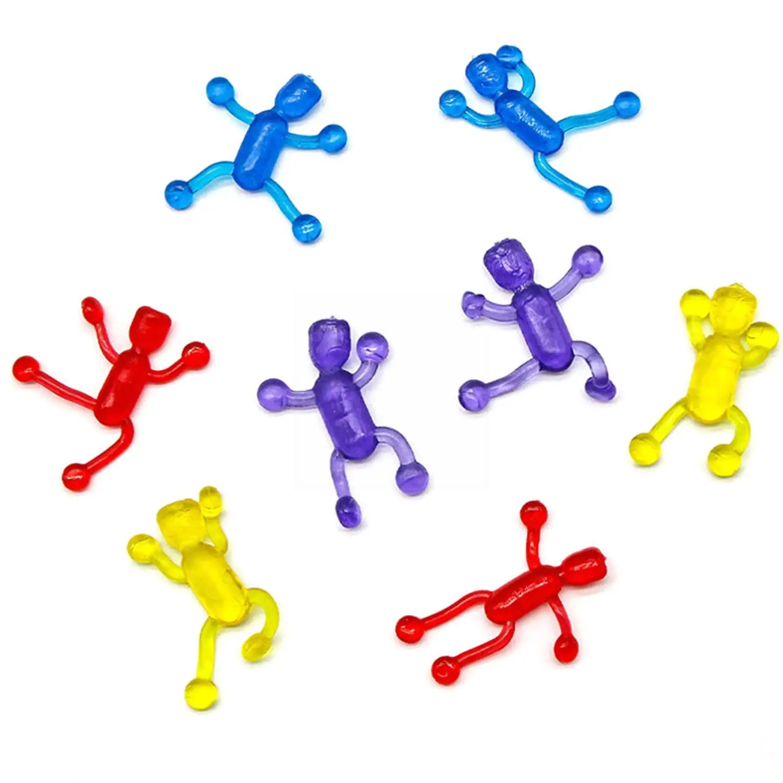 

1pcs Vent Emotions Cute Villain Sticky Soft Glue Toy Hand Whole Funny Climbing Spoof Wall Tpr Toy Person Stick X1f2