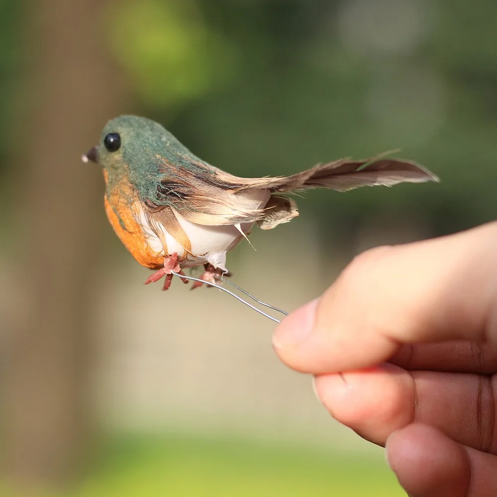 Искусственные перья Robin Bird 12 шт., украшение для рождественской елки, животное, поделка «сделай сам», украшение для дома, сада, двора
Искусственные перья Robin Bird 12 шт., украшение для рождественской елки, животное, поделка «сделай сам», украшение для дома, сада, двора
