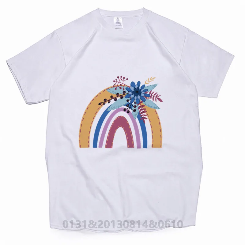 Boho Rainbow Print Women's T-shirt Casual O-neck Top Tee Funny Cartoon Harajuku Unisex T-shirt Female Summer Short Sleeve Tshirt
Boho Rainbow Print Women's T-shirt Casual O-neck Top Tee Funny Cartoon Harajuku Unisex T-shirt Female Summer Short Sleeve Tshirt