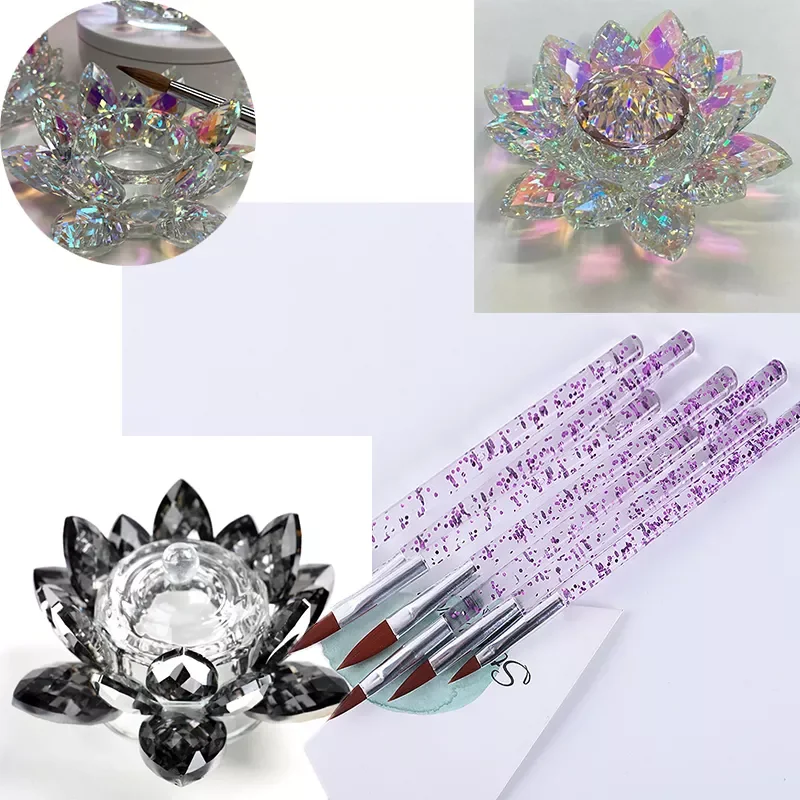 5pc Acrylic Liquid Brush Kits/Acrylic Powder Print Pen Set Lotus Cup Manicure Tool Brush/Pens/Cup-With Lid# TB3132
5pc Acrylic Liquid Brush Kits/Acrylic Powder Print Pen Set Lotus Cup Manicure Tool Brush/Pens/Cup-With Lid# TB3132