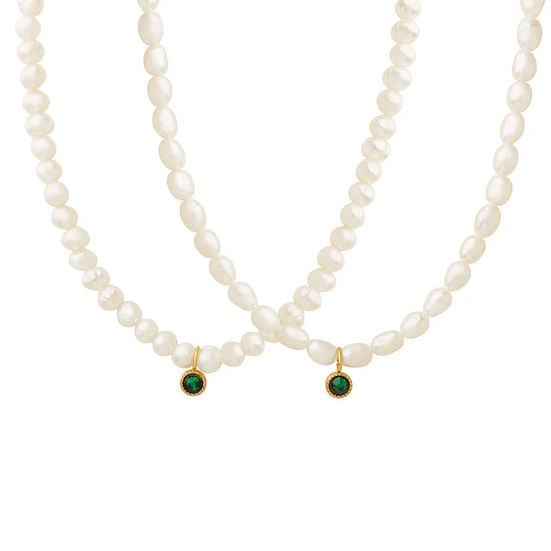 French Style Necklace Autumn and Winter Necklace Women's Popular Design Necklace Freshwater Pearl Zircon Necklace
French Style Necklace Autumn and Winter Necklace Women's Popular Design Necklace Freshwater Pearl Zircon Necklace
