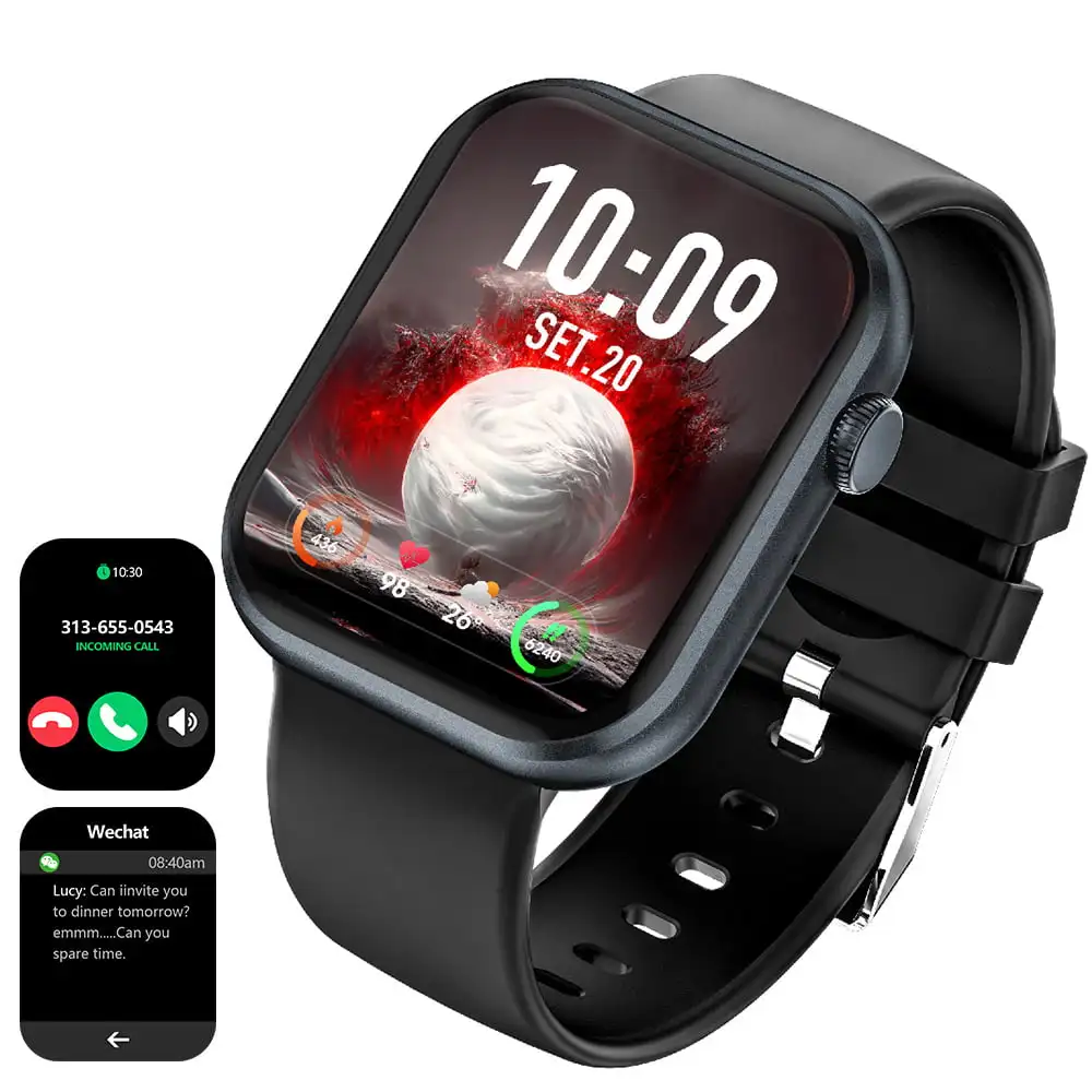 G20 Bluetooth Watch Men with Call,Fitness Tracker with Heart Rate Monitor,Blood Oxygen&Sleep,Black
G20 Bluetooth Watch Men with Call,Fitness Tracker with Heart Rate Monitor,Blood Oxygen&Sleep,Black