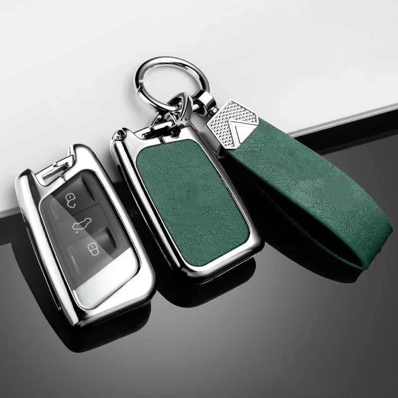 

Zinc Alloy Car Smart Remote Key Fob Case Cover Protector Holder Shell For VW Volkseagen Passat B8 Magotan Keychain Accessories